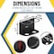 Koova Storage Rack, Steel, Black, 3.3 in W, 3.7 in H, 6.25 in L, Powder Coated KV-CAN-2 - alternate 4